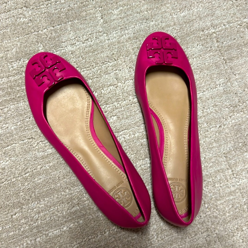 Pink Tory Burch ballet flats